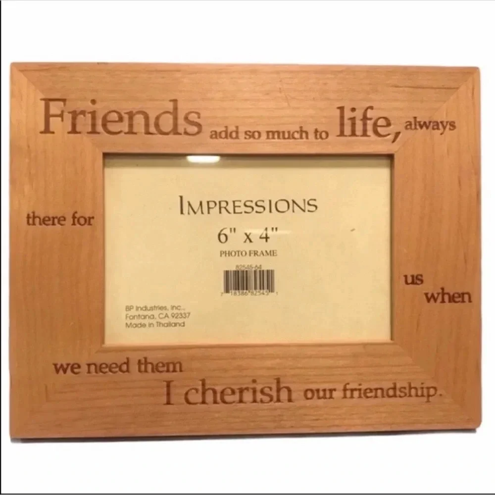 Impressions Friendship Wood Photo Frame 6” x 4”